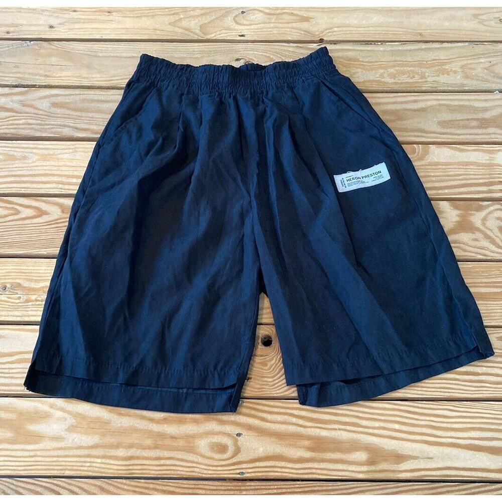 Heron Preston Elastic Waist Shorts Size Small Men’s Black